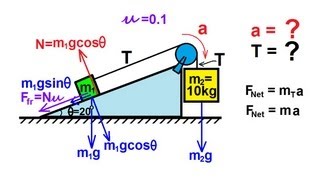 Physics  Mechanics Applications of Newtons Second Law 14 of 20 inclined plane [upl. by Gnud92]