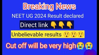 Breaking news NEET result out Very High Cut off [upl. by Rosenstein213]