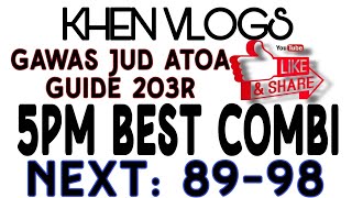 GAWAS JUD ANG GUIDE 203 RAMBOL  5PM BEST COMBI NEXT 8998 [upl. by Alanah]