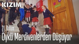 Öykü merdivenlerden düşüyor  Kızım 21 Bölüm [upl. by Nessa]