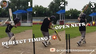 Open Nets Batting Practice  Testing My Batting Skills  Power Shots And Perfect Timing [upl. by Asus]