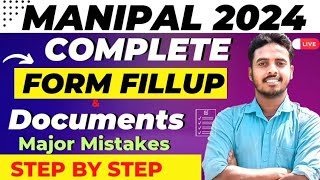 Manipal University Application Form 2024 Out🔥  Step by Step Form Fillup  Manipal form fill up 2024 [upl. by Aeila]