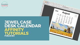 Jewel Case Calendar Layout  Affinity Publisher Tutorial [upl. by Tanhya]