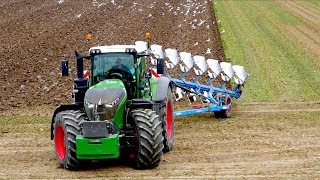 Fendt 1050 vario  8 furrow Lemken Diamant 11 OnLand Plowing  KMWP  Pflügen [upl. by Jean]