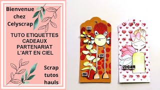 TUTO ETIQUETTES CADEAUX DE NOEL LART EN CIEL [upl. by Yentiw]