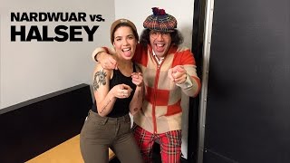 Nardwuar vs Halsey [upl. by Haonam]