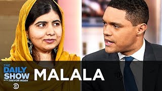 Malala Yousafzai  Helping Refugee Girls with “We Are Displaced” amp Malala Fund  The Daily Show [upl. by Rebma440]