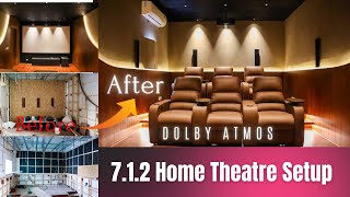 Before amp After 712 Dolby Atmos Home Theatre Setup In Telugu at Hyderabad [upl. by Natty]