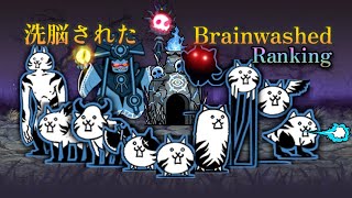 Battle Cats Brainwashed Cats Showcase amp Ranking [upl. by Leugimesoj]