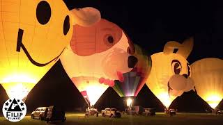 de volledige magische nightglow van luchtballonnen op 28 juni 2024 in Grobbendonk in de kempen [upl. by Fisoi]