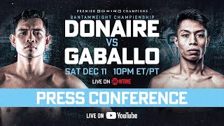 Donaire vs Gaballo FINAL PRESS CONFERENCE  Watch Live [upl. by Morentz]