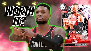 First Pink Diamond Damian Lillard Gameplay in NBA2k24 MyTeam All Domination Rewards [upl. by Bates129]