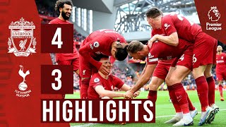 HIGHLIGHTS Liverpool 43 Tottenham Hotspur  Dramatic Jota winner [upl. by Hassin355]