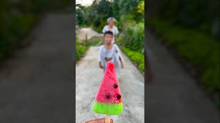 Kind grandpa eats watermelon ice cream 🍧 watermelon ice cream 🍓 beautiful shorts [upl. by Roseline]