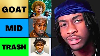 The Worst Rapper Tier List EVER [upl. by Etka]