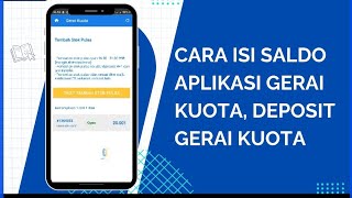 Cara isi saldo aplikasi gerai kuota deposit gerai kuota [upl. by Cherlyn]