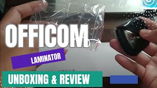 Officom Laminator SL299  Hot and Cold Lamination  Demo  Unboxing and Review [upl. by Llabmik]