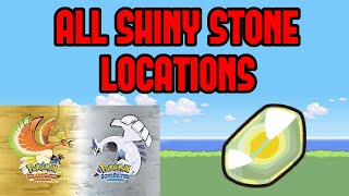 All Shiny Stone Locations in Pokemon HeartgoldSoulsilver [upl. by Naryb]