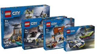 All LEGO City Police sets January 2024 CompilationCollection Speed Build [upl. by Iliram]