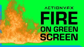 Free Green Screen Fire  10 Video Clips  ActionVFX Stock Footage Download [upl. by Taveda343]