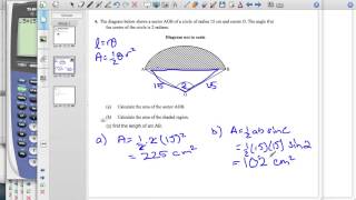 IB Arc Length and Sector Area in Radians [upl. by Azpurua234]