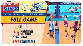 PVL OC 2018 AteneoMotolite vs Creamline  Full Game  1st Set  October 21 2018 [upl. by Noed]