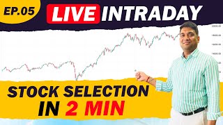 How to Select Best Stocks for Intraday Trading  Intraday stock selection in 2 minutes [upl. by Ardua679]