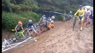 Quand tu fais du cyclocross drôle chutes insolite [upl. by Norrej]