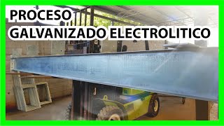 Galvanizado ELECTROLITICO de viga [upl. by Savitt]