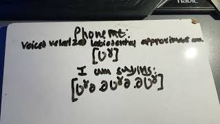 Phone ʋˠ voiced velarized labiodental approximant consonant [upl. by Pulchia]