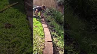 garden edging garden landscape landscaping diy gardendesign gardening backyard lawn edging [upl. by Maddy627]