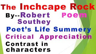 The Inchcape Rock poem analysis  poem inchcape rock  Robert southey inchape rock [upl. by Koa]