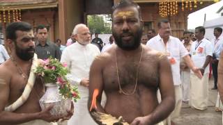 PM Modis visit to Sreekanteshwara Temple Calicut [upl. by Coveney]