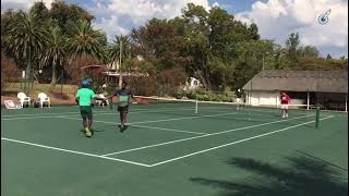 Zim Tennis players Ronan Mtisi and Mengezi Sibanda against Sofyan Elnaqa Egypt amp Fox Rogers USA [upl. by Alton]