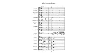 Bruch Adagio appassionato Op 57 with Score [upl. by Hsiekal686]