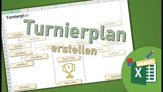 Turnierplan mit Excel erstellen [upl. by Elayor]