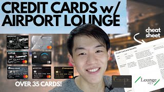 Credit Cards with Airport Lounge Access  COMPLETE LIST OF ALL Credit Cards [upl. by Moyers]