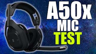 ASTRO A50X Microphone Quality Test [upl. by Yoko244]