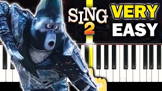 Sing 2  A Sky Full of Stars  VERY EASY Piano tutorial [upl. by Butch]