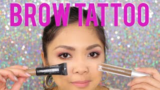 Maybelline TATTOO STUDIO VS WUNDERBROW  Is It a Dupe  Tina Czarina [upl. by Piwowar]