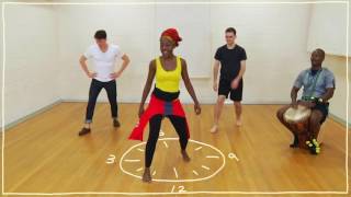 Teaching Kids  African Dance in 5 Mins  ish  Learning Dance and Exercise Workout [upl. by Swanson271]