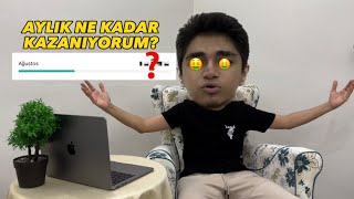 AYLIK NE KADAR KAZANIYORUM🤑 500000 ABONE ÖZEL SORUCEVAP [upl. by Redan178]