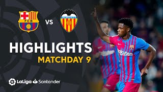 Resumen de FC Barcelona vs Valencia CF 31 [upl. by Ennalyrehc]