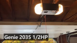 Genie 2035 12 HP Garage Door Opener [upl. by Beitris]