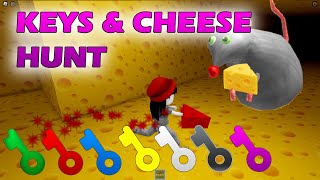 ALL KEYS amp CHEESE HUNT cheese escape horror FULL WALKTHROUGH roblox [upl. by Yaned]