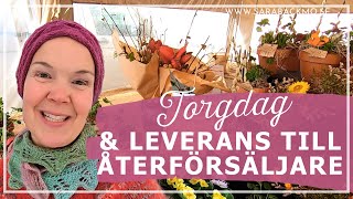 Torgdag och första leverans till återförsäljare  Skillnadens handelsträdgård [upl. by Meter]