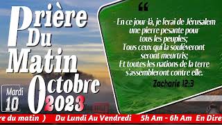 PROPHETIE BIBLIQUE SUR JERUSALEME  MARDI 10 OCTOBRE 2023  PRIERE DU MATIN  FRERE BIGOT LUXONER [upl. by Madra]