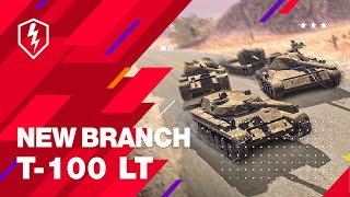 WoT Blitz T100 LT Branch with a New Spotting Mechanic [upl. by Wadell986]