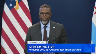 Streaming Live Mayor Johnson officials outline plans and security ahead of 2024 DNC in Chicago [upl. by Beichner284]