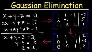 Gaussian Elimination amp Row Echelon Form [upl. by Yerffe]